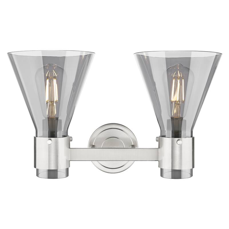 Innovations Lighting Downtown Urban - Lawton Cone - 2 Light 16" Wall-Mounted Bath Vanity Light
