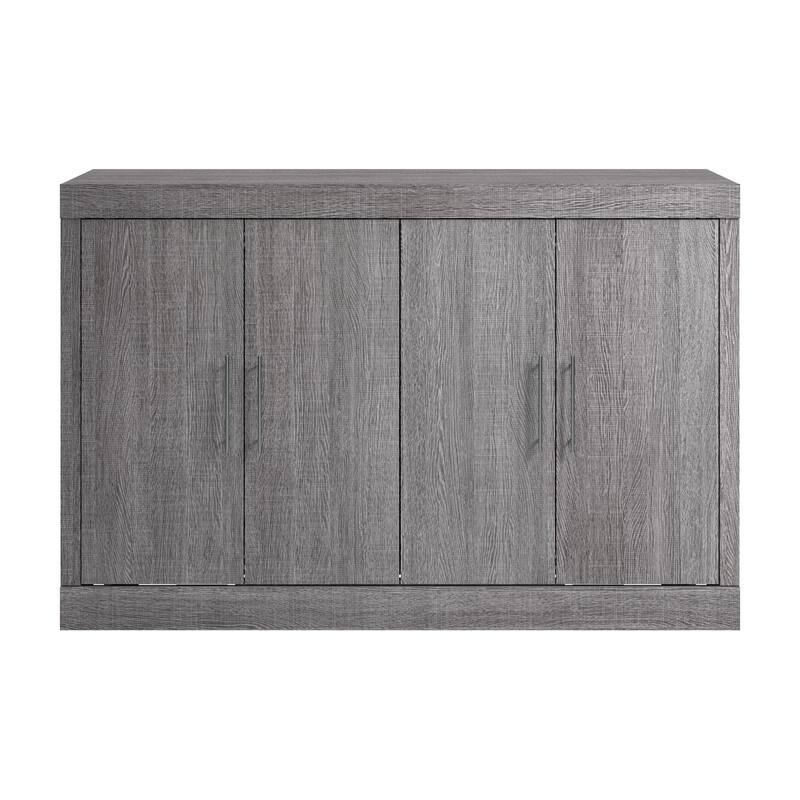 Nebula 69W Full Cabinet Bed with Mattress by Bestar