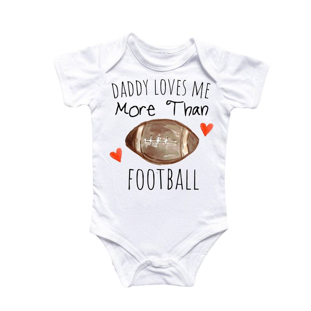 Football Love - Baby Boy Girl Clothes Infant Bodysuit Funny Cute Newborn