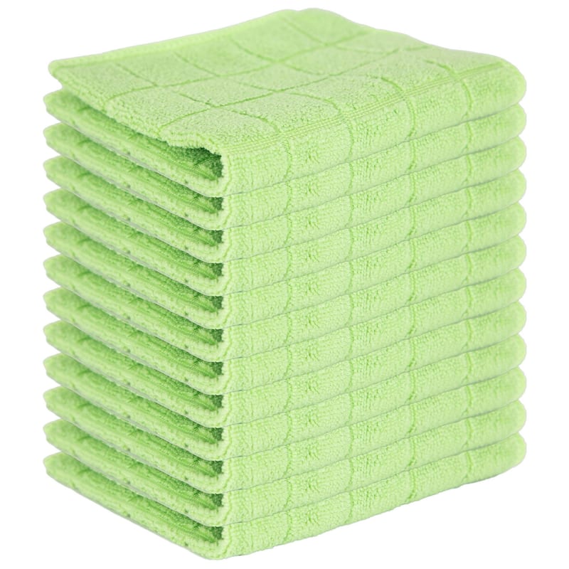 The Sloppy Chef Mesh Backed 12-Piece Dishcloths - 12x12