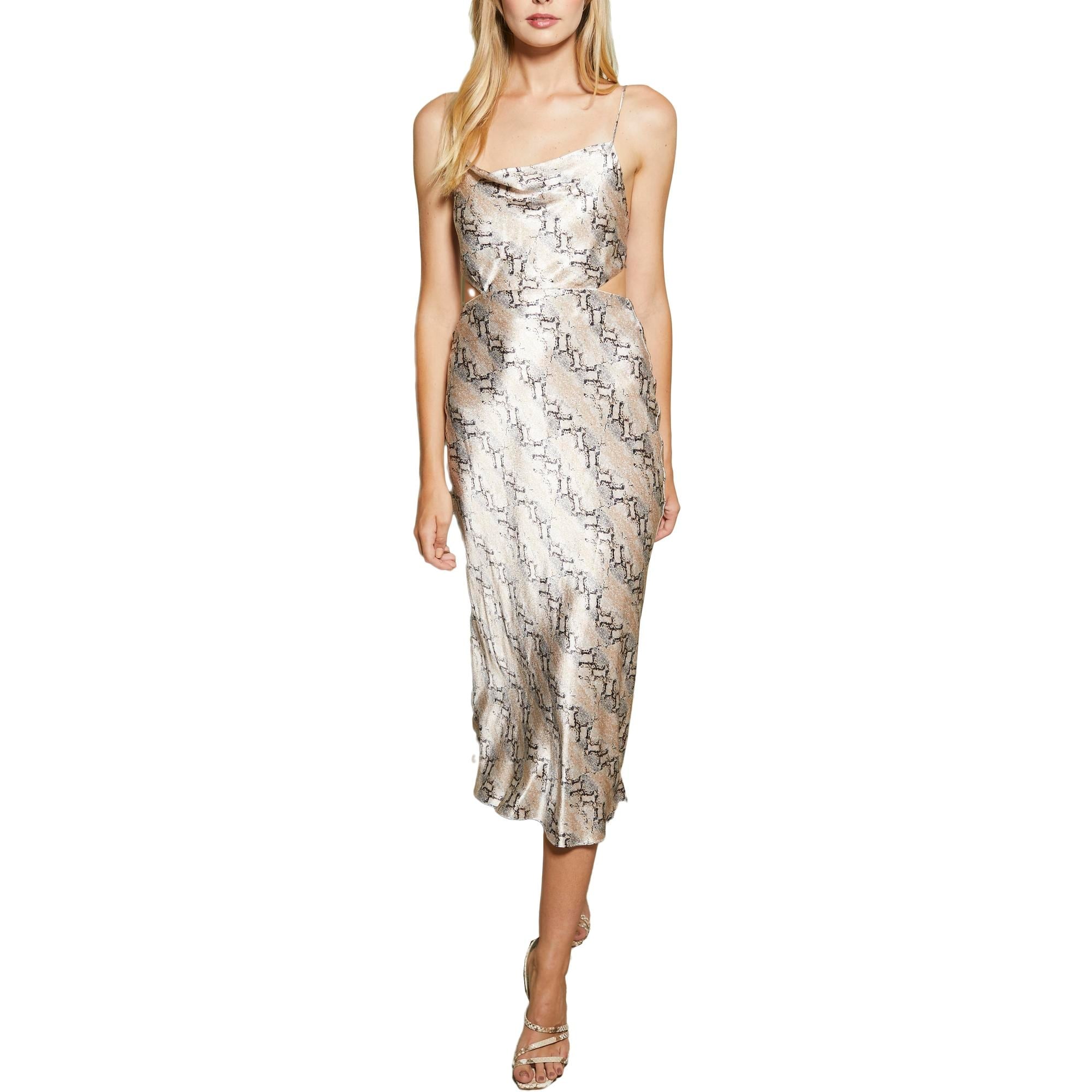 snake print formal dress