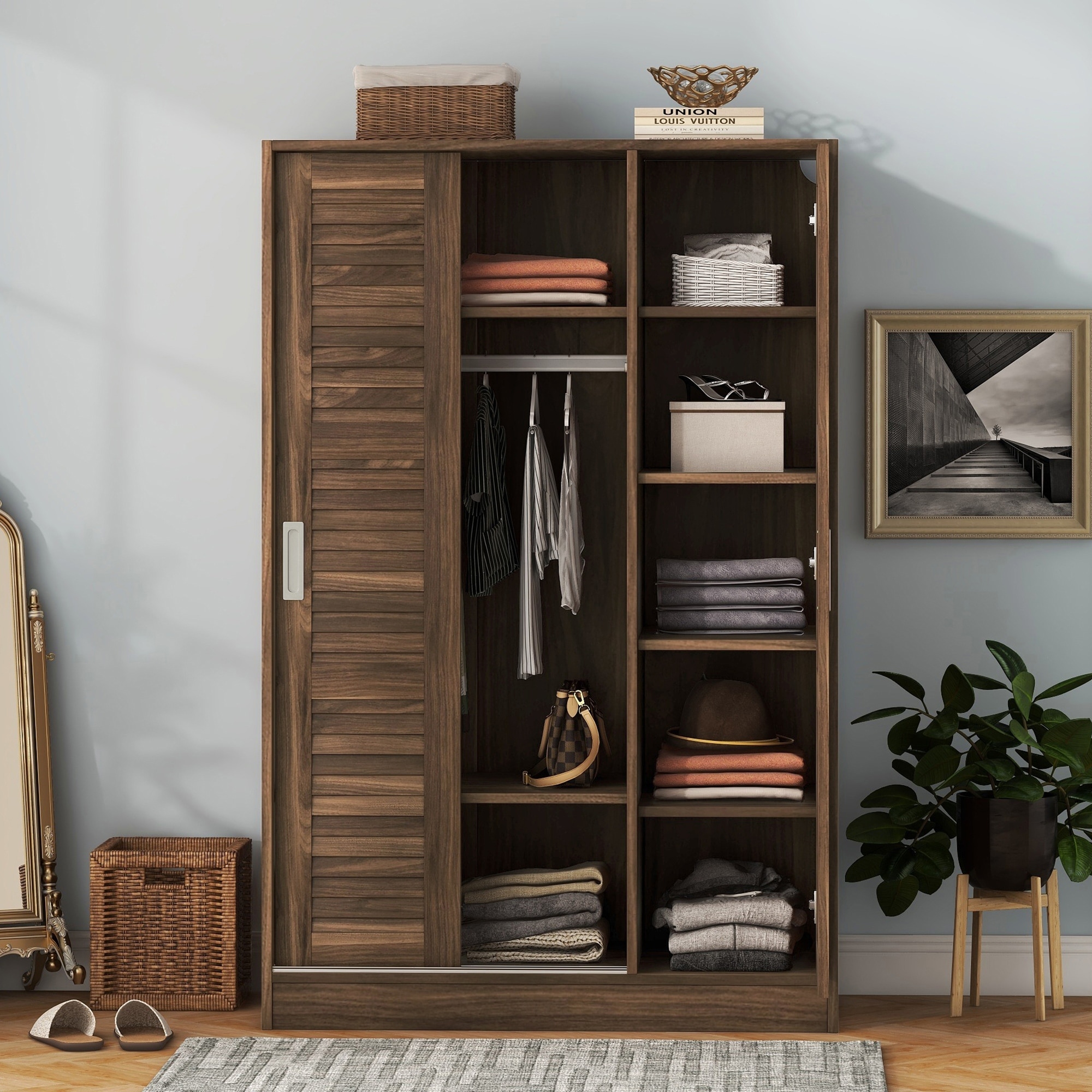 Mid Century Modern Armoires and Wardrobes Bed Bath Beyond