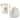 1.7 Quart Electric Tea Kettle and 2 Slice Toaster Combo in Matt Cream