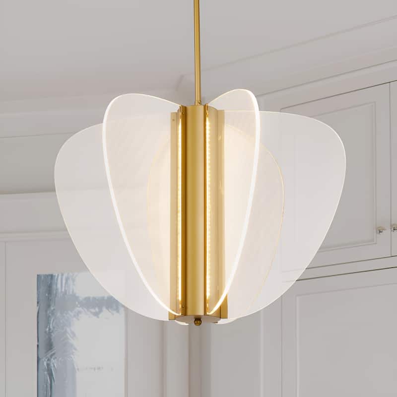 Acrylic LED Panel Butterfly Chandelier - High end Luxury Lamp