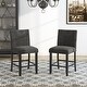 preview thumbnail 7 of 17, Corvus Riley Linen Upholstered Nailhead Trim Counter Stools (Set of 2)