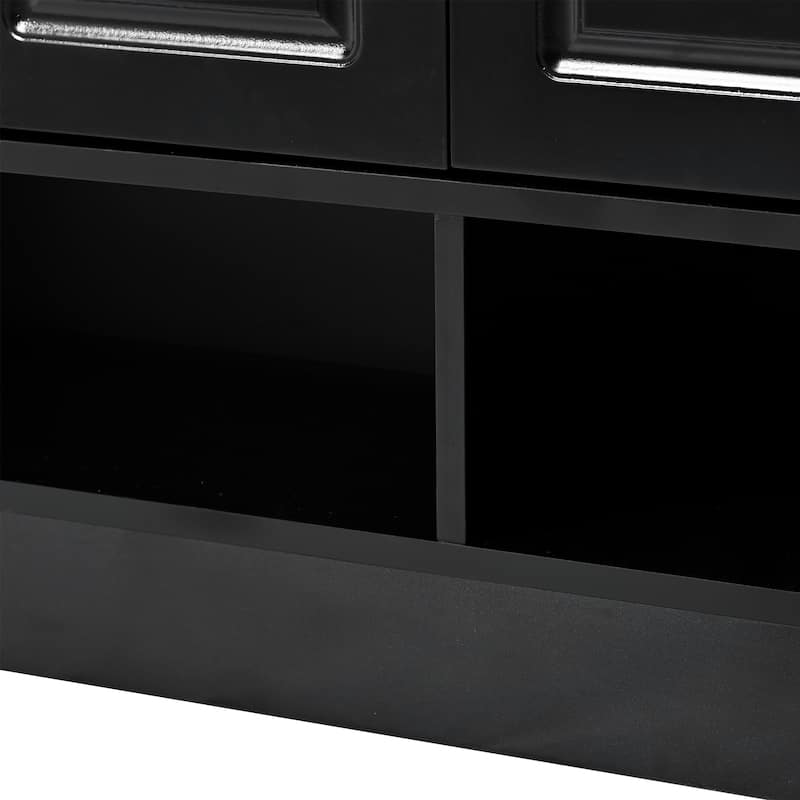 Freestanding Shoe Storage Cabinet, Narrow Slim Hidden Shoe Organizer, Entryway Shoe Rack with Adjustable Shelves & Drawer