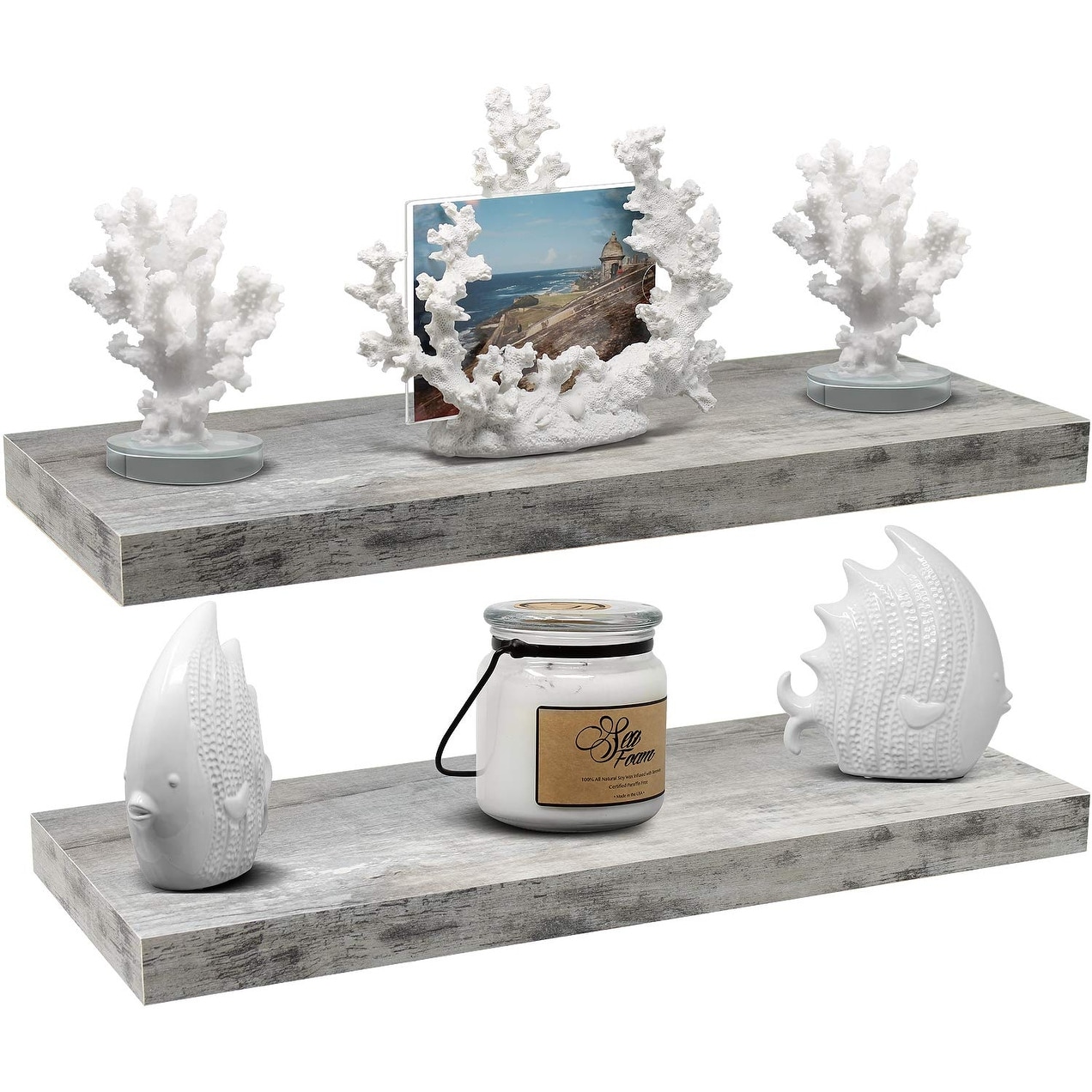 Floating Shelf, Hanging Wall Shelves Decoration Extra Long 24 Inch - 24" L X 9" W X 1.50"H