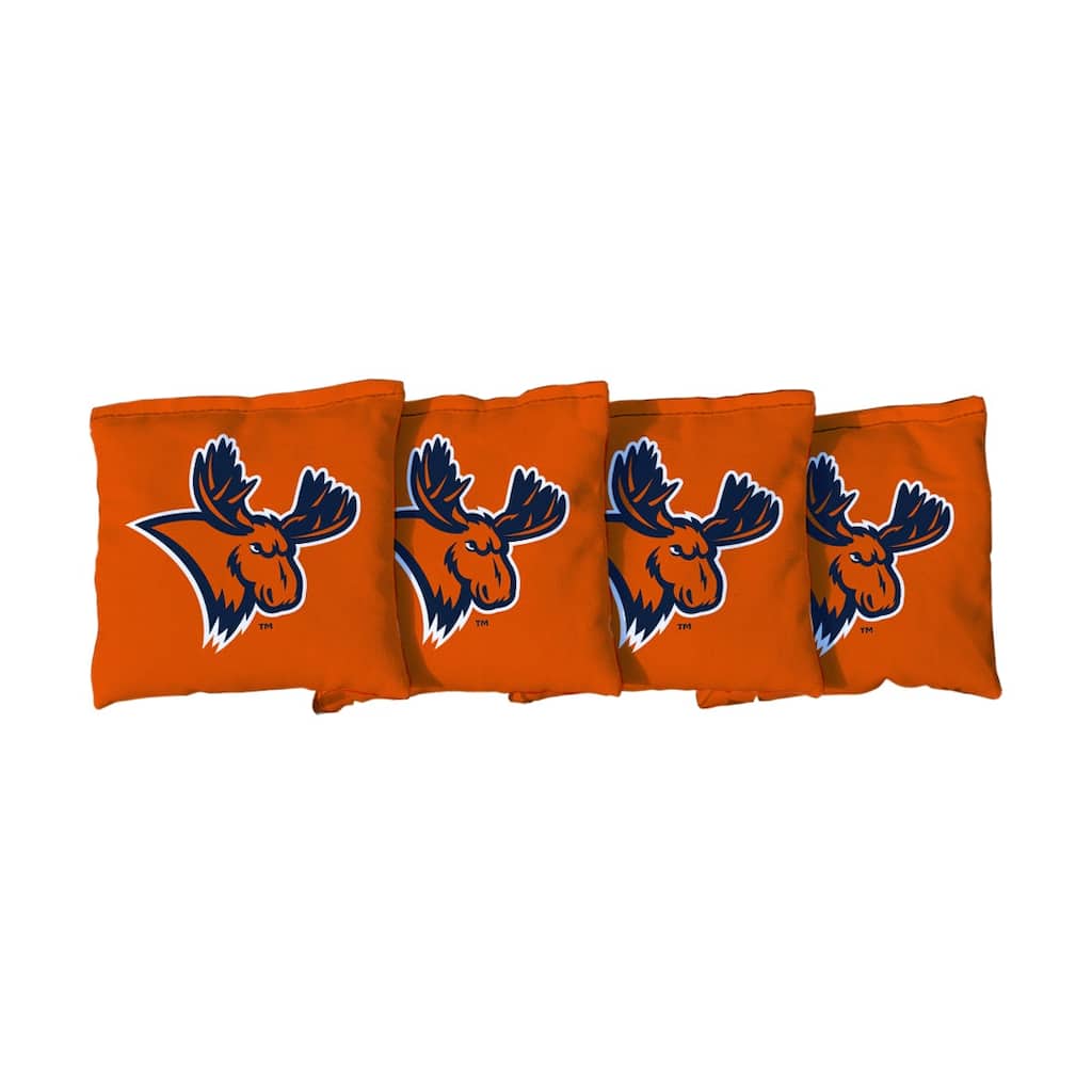 Utica College UC Pioneers Orange Cornhole Bags
