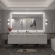 preview thumbnail 76 of 161, Large LED Bathroom mirror Tempered Glass Dimmable Anti-Fog Vanity Mirror