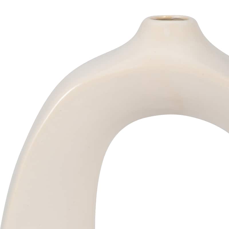 Sagebrook Home Unique Ceramic Vase, Elegant Centerpiece, Artistic Decor