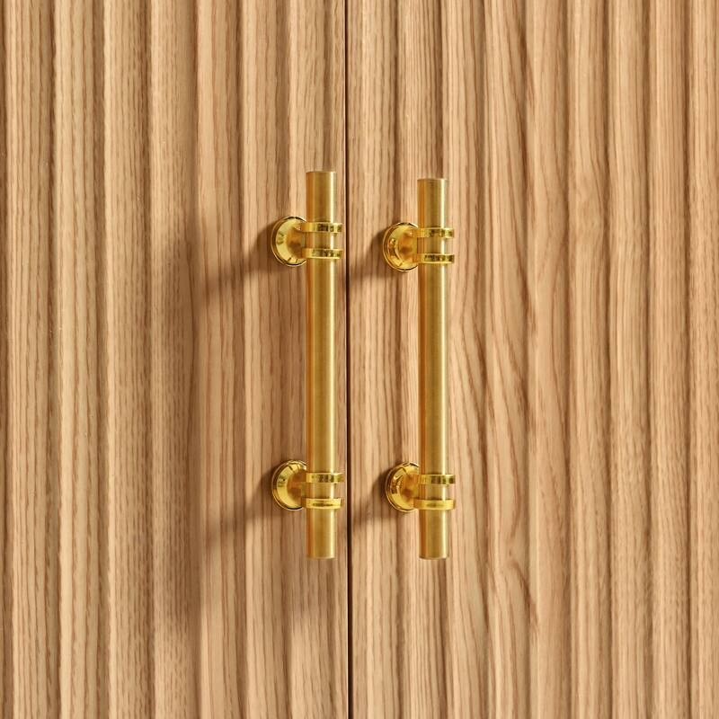 Arched 72" Tall Kitchen Pantry Cabinet with 8 Door Shelves and 3 Adjustable Shelves for Kitchen Storage Solutions