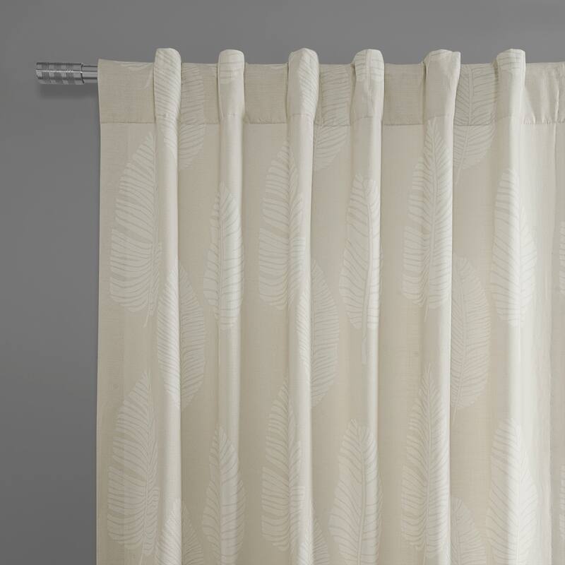 Exclusive Fabrics Textured Cotton Printed Curtains for Bedroom and Living room (1 Panel)