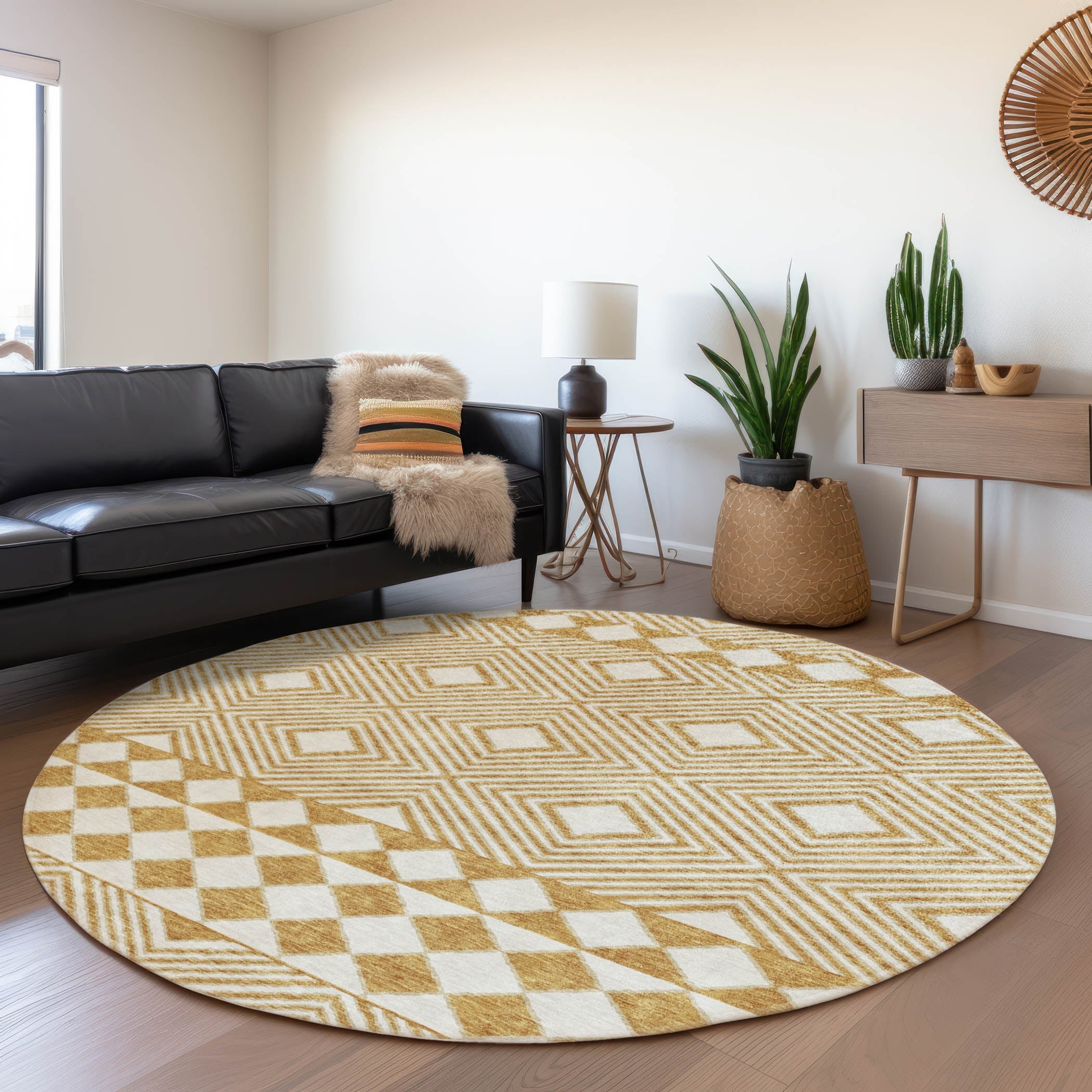 Premium Washable Super Soft Geo Prints Mayfield Rug