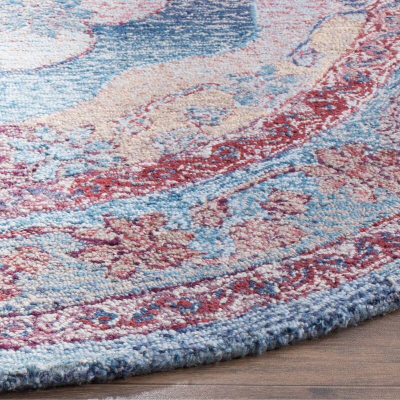 SAFAVIEH Handmade Distressed Tisa Vintage Boho Oushak Oriental Polyester