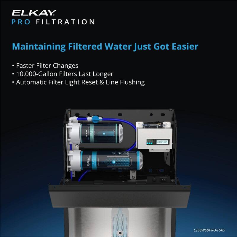 Elkay LZS8WSBPRO-FSR5 Elkay Pro Filtration Bottle Filling Station and