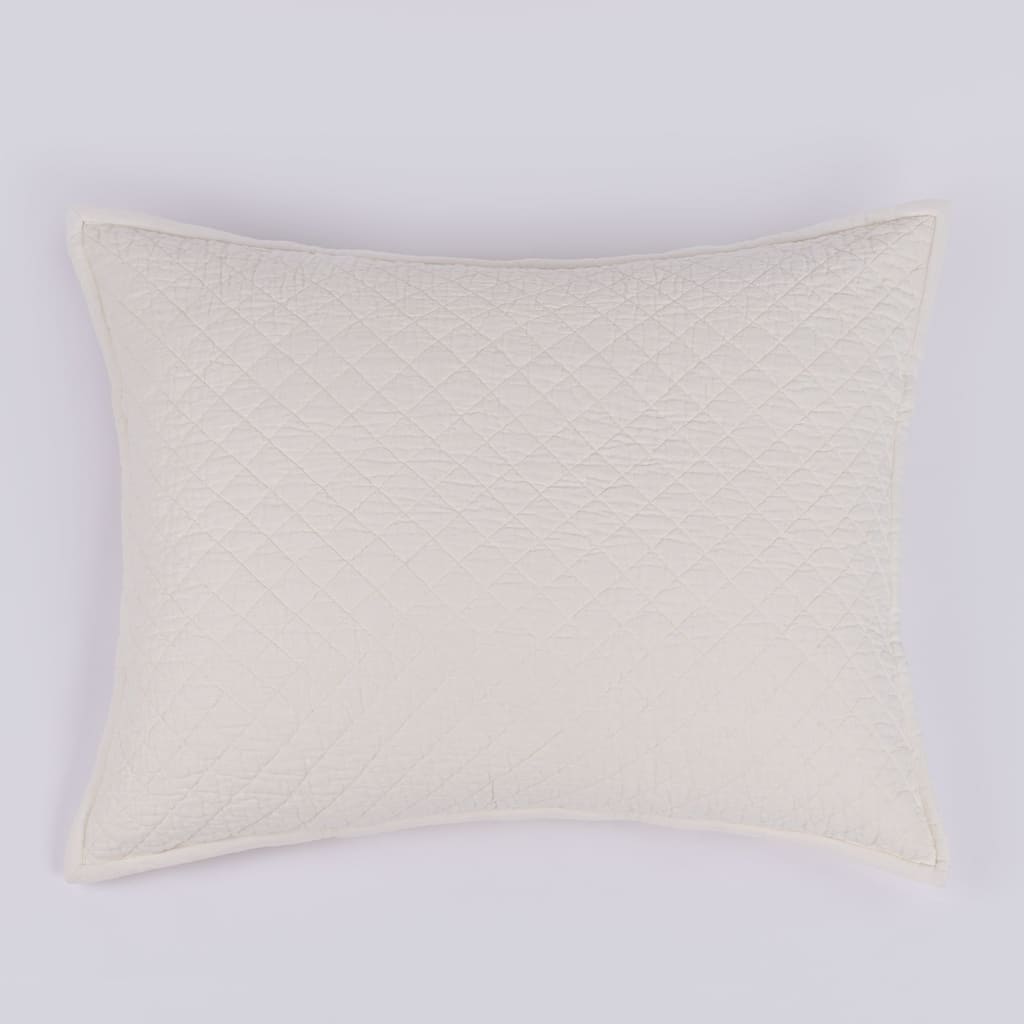 Dale Linen Sham, Ivory, Dutch Euro