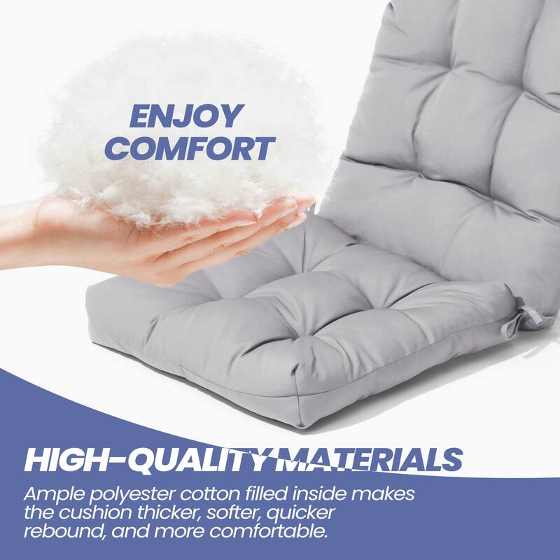 Adirondack Style Patio Outdoor Chair Cushion for Adirondack Chair or Lounge Rocking Chair - See picture