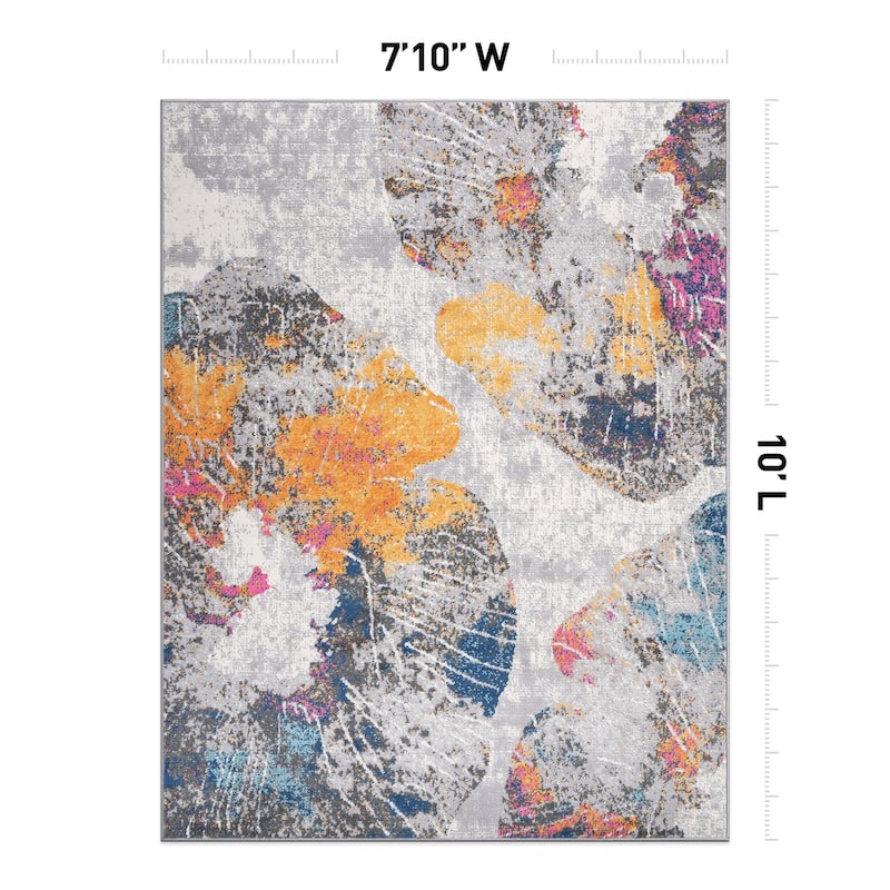 World Rug Gallery Contemporary Floral Area Rug