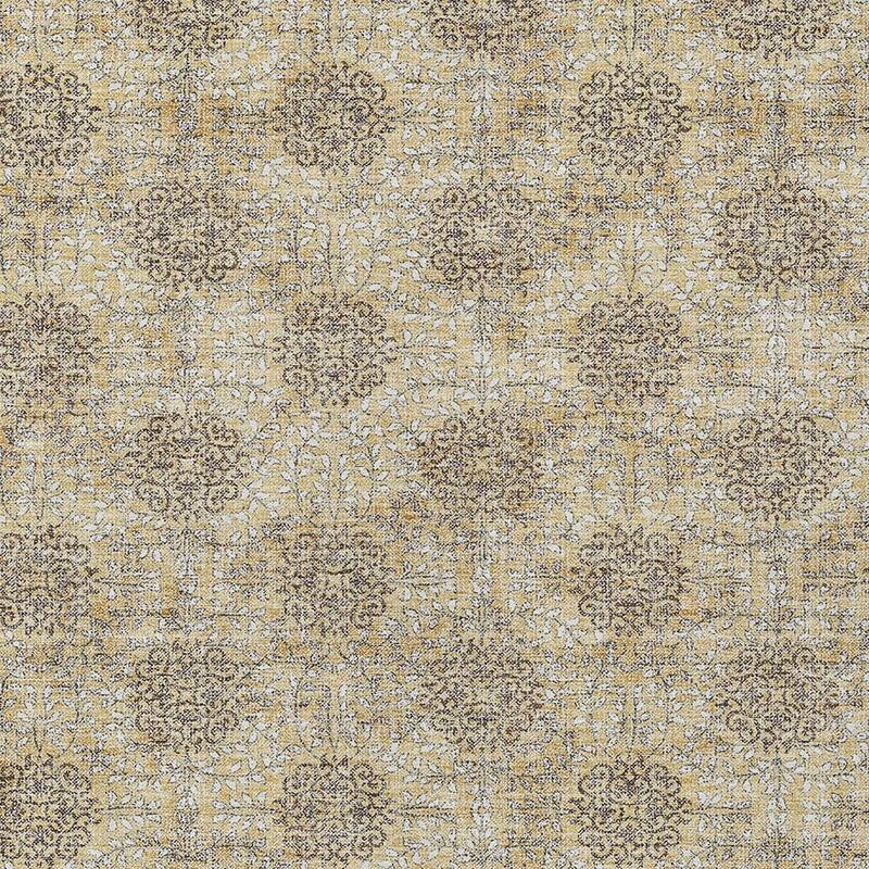 HomeRoots Damask Transitional Rectangle Outdoor Rug