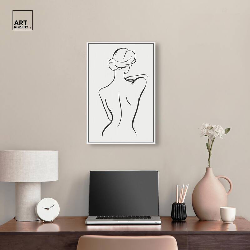 Woman in Contour III Canvas by Art Remedy