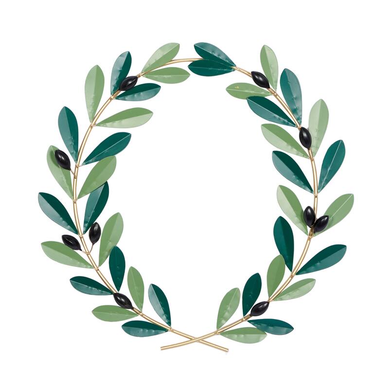 Green Iron Coastal Wall Decor 22 x 22 x 2