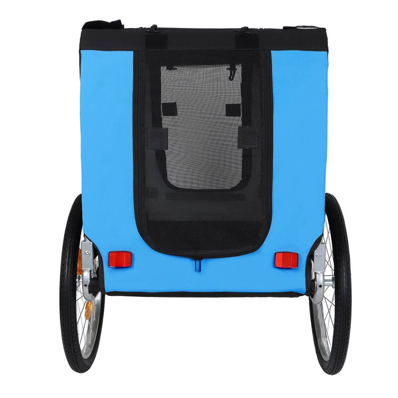 Large Folding Bike Trailer for Dogs, 100LB Capacity All-Terrain Pet Carrier for Cycling, Jogging, Camping & Outdoor Adventures