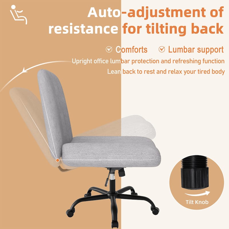 Futzca Swivel Office Ergonomic Chair with Adjustable Height & Tilt
