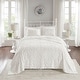 preview thumbnail 1 of 18, Madison Park Sarah Cotton 3-piece Oversized Tufted Chenille Bedspread Quilt Set Off White - California King