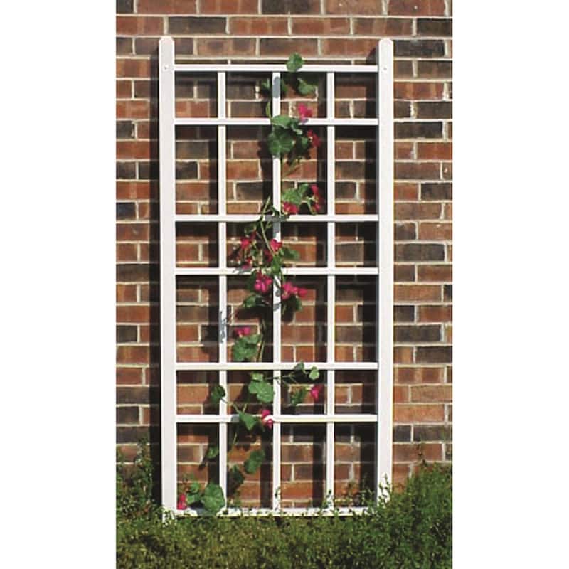 DuraTrel Cottage 30" x 66" White Vinyl Trellis