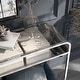 preview thumbnail 4 of 6, Watler Contemporary 46-inch Glass Top 1-Shelf Sofa Table by Furniture of America