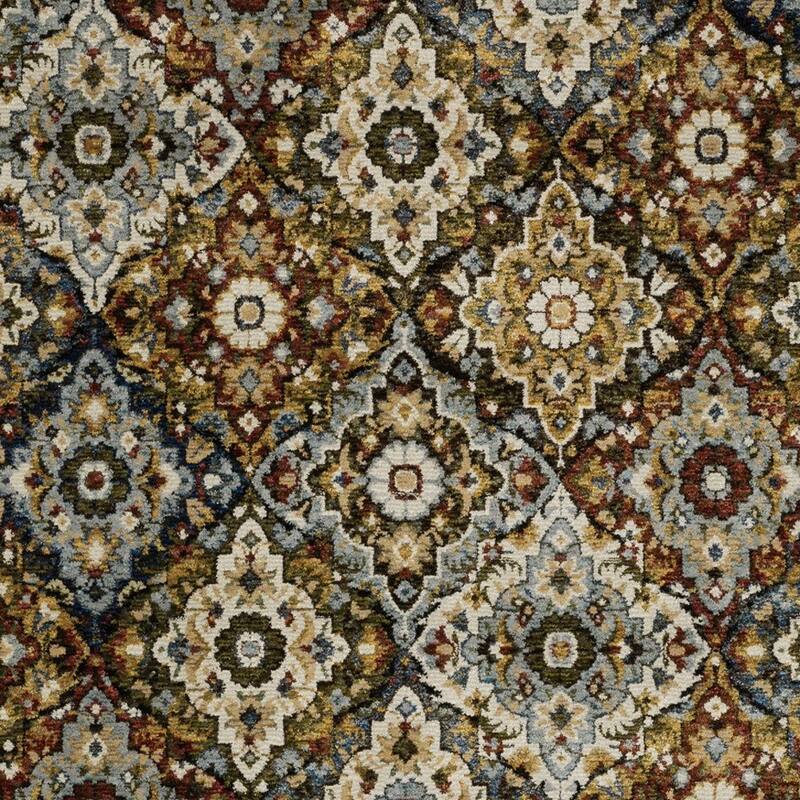 HomeRootsMedallion Traditional Rectangle Area Rug