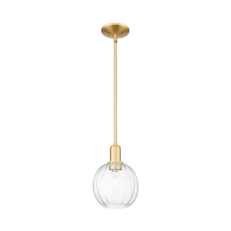 Innovations Lighting Downtown Urban - Preston - 1 Light 7" Globe Shade Stem Hung Mini Pendant