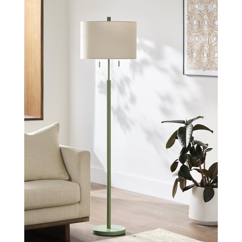 Livabliss Dame Modern Accent Floor Lamp - 62"H x 16"W x 16"D - Green