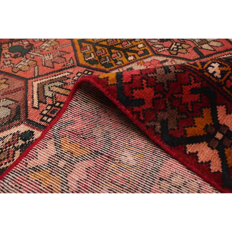 ECARPETGALLERY Hand-knotted Kayseri Vintage Red Wool Rug - 6'4 x 9'0