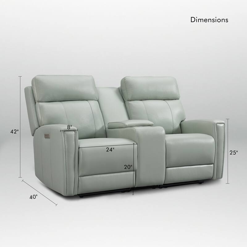 71.5'' Leather Zero Gravity Power Recliner Loveseat Sofa with Power Headrest, USB&USB-C Port