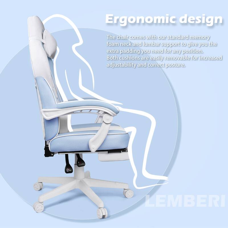 BOSSIN Racing Style Gaming Chair,300 lbs Big and Tall gamer chair High Back Computer Chair