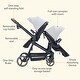preview thumbnail 3 of 16, Double Stroller Track Multi-Position Reversible & Adjustable Backrest