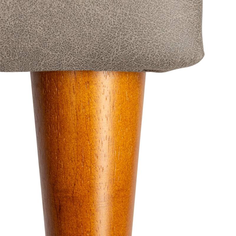 Atley Upholstered Bench with Storage and Solid Wood Legs