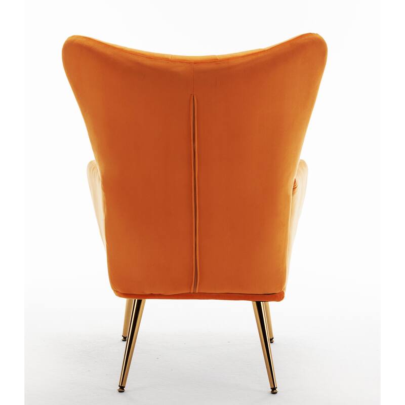 Mid Century Wingback Upholstered Accent Chair
