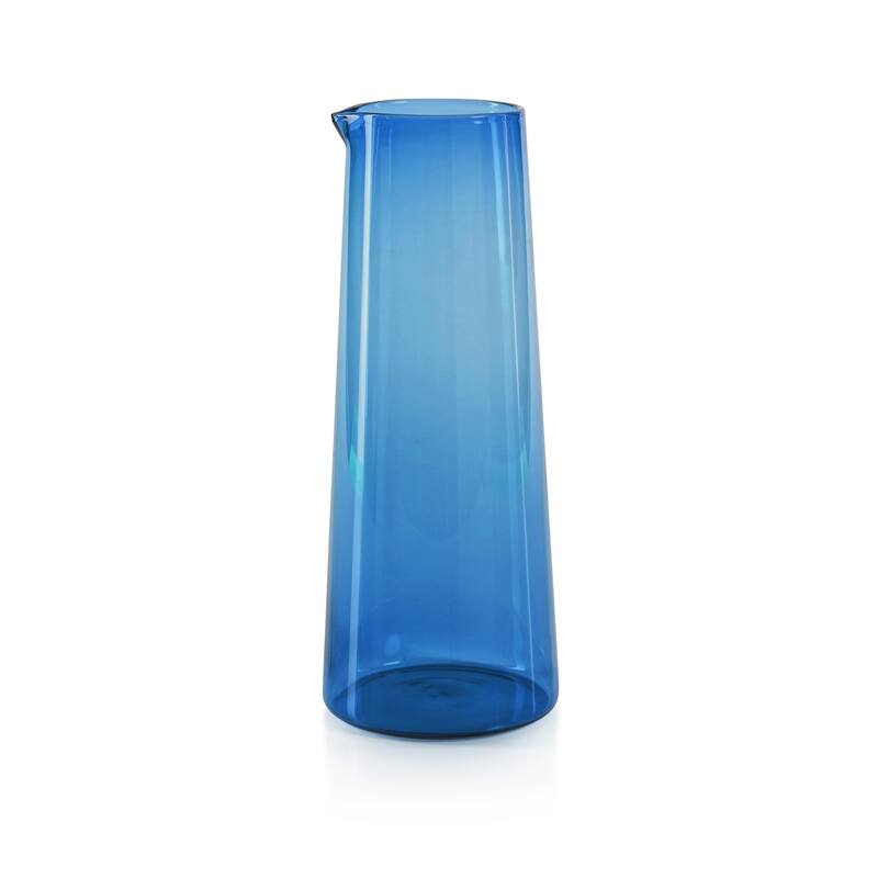 Lorient Glass Pitcher - Light Cobalt Blue