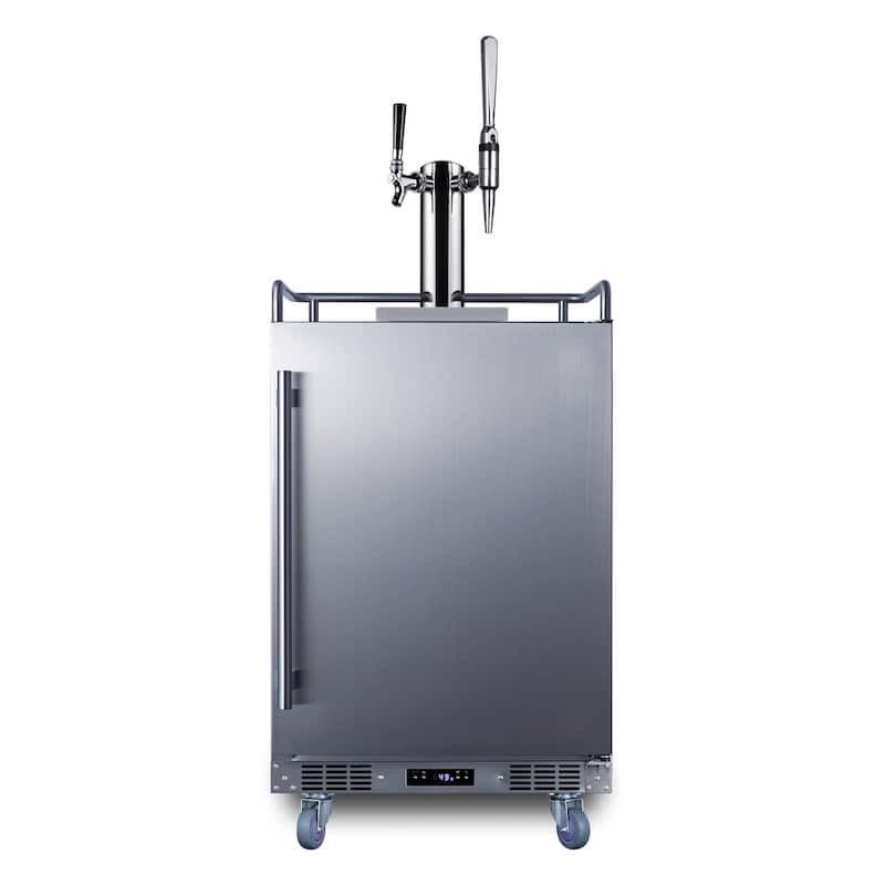 Summit SBC682CMTWIN 24" Wide 5.6 Cu. Ft. Built-In / Free Standing - Stainless Steel
