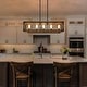 preview thumbnail 26 of 27, LALUZ Farmhouse 5-Light Rectangle Wood Chandelier Rustic Island Lights for Dining Kitchen Island