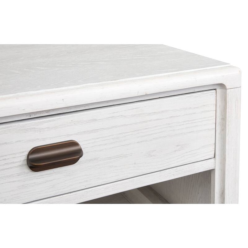 Magnussen Home Sunset Cove Moonlight Pearl Rectangular Cocktail Table with Casters - 50''W x 30''D x 18''H