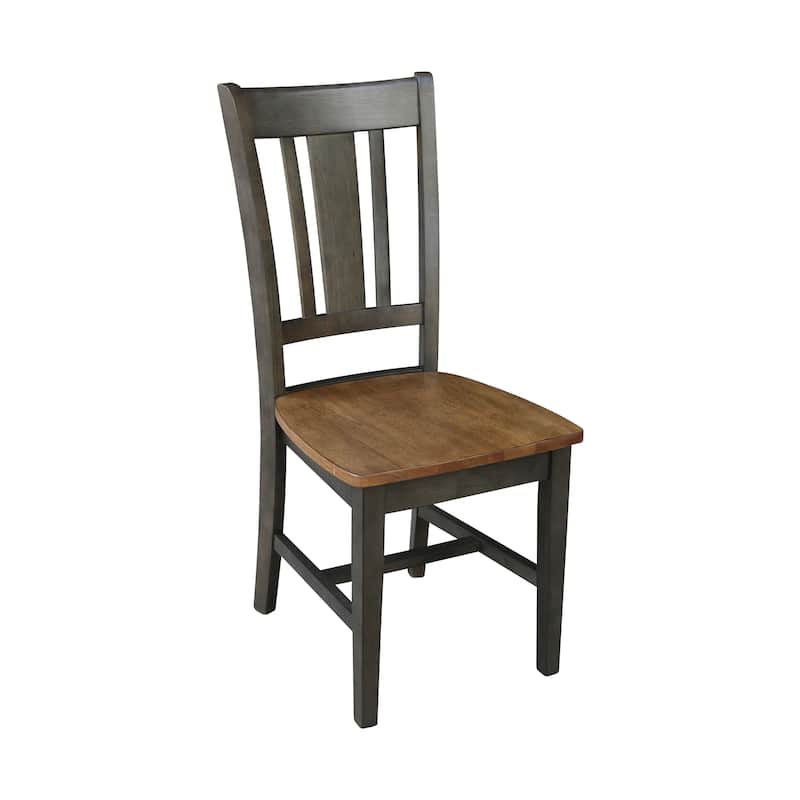 International Concepts Solid Wood San Remo Splatback Chairs - Set of 2