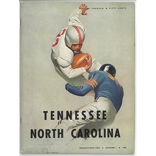 Shop Tennessee Volunteers Vs North Carolina Tar Heels Vintage