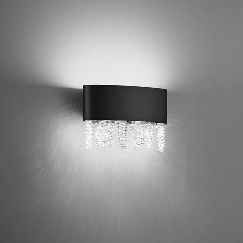 Soleil 1-Light LED Bath Vanity & Wall Light 3000-3500-4000K CCT with Clear Optic Crystal