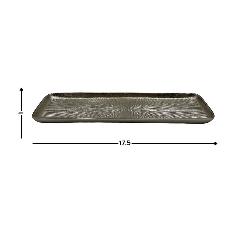 Decorative Handmade Aluminum Modern Square Tray