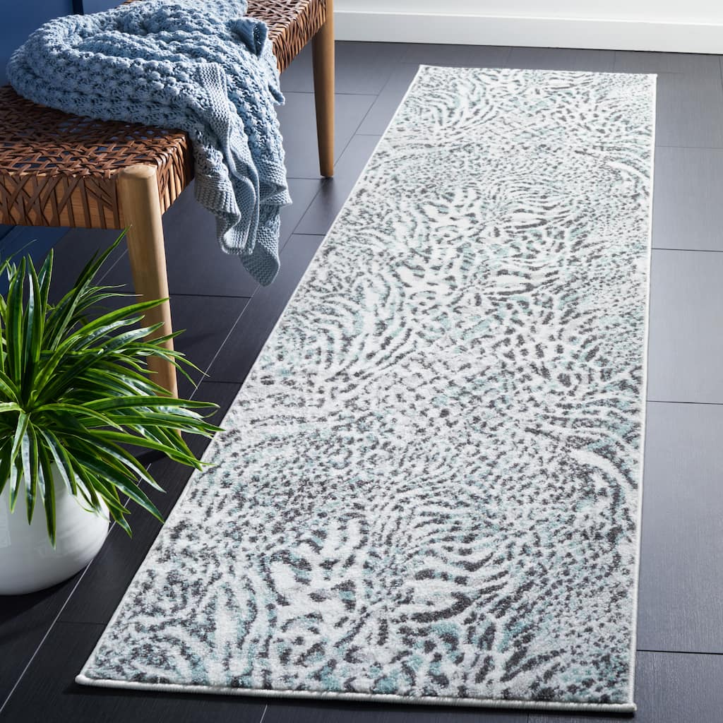 SAFAVIEH Amsterdam Vathsala Modern Abstract Rug - 2'3" x 8' Runner