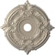 3 1/2" Inside Diameter - Attica Thermoformed PVC Ceiling Medallion - 22" Outside Diameter - Metallic Silver Metallic