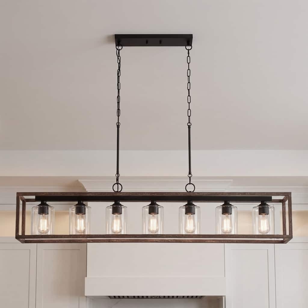 Roundhil 7-light Modern Farmhouse Kitchen Island Pendant Lighting